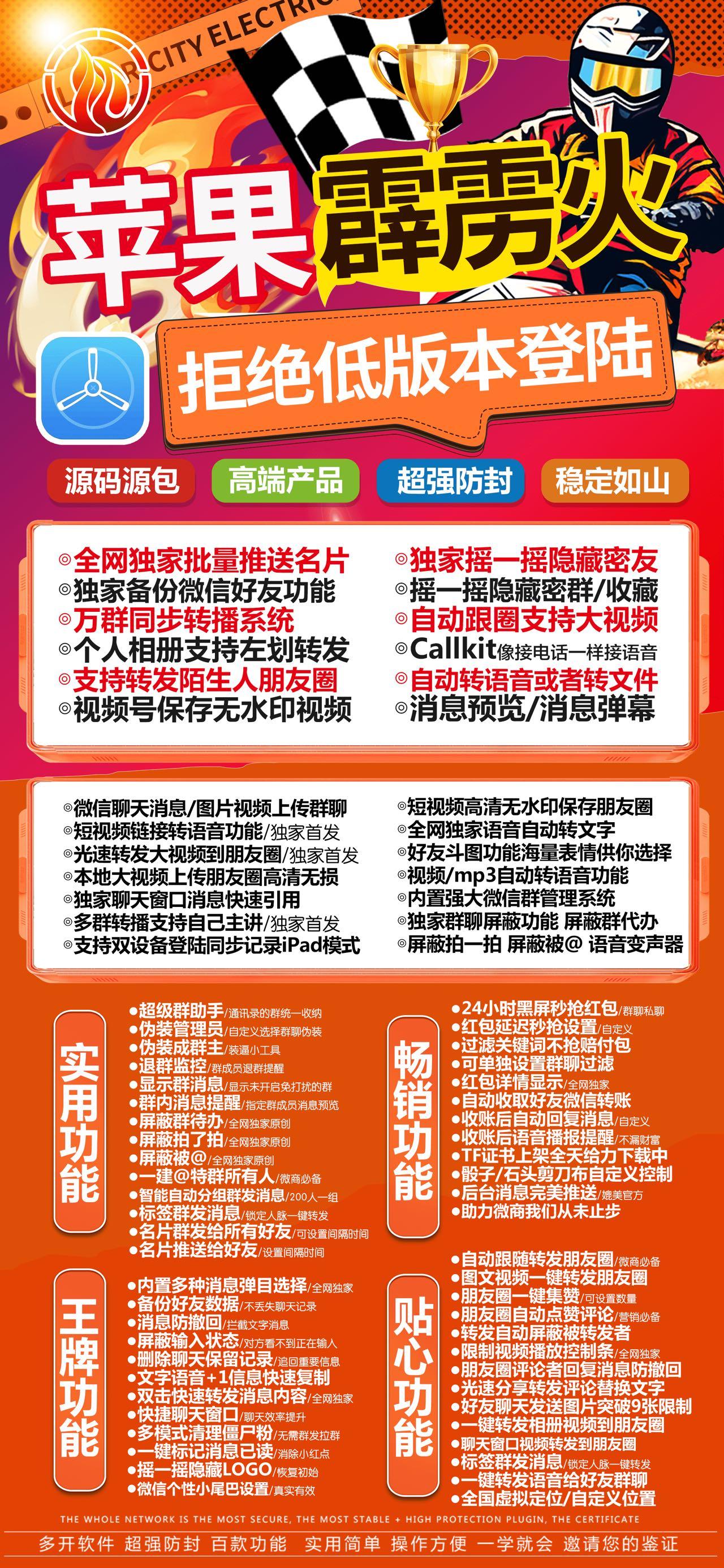 苹果分身-霹雳火-苹果分身/微信多开/微信分身/微商科技-使用授权以及下载地址