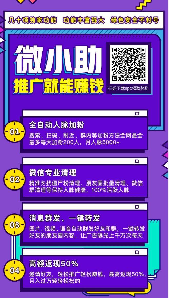 官微辅助-微小助-官方微信辅助软件/群发/自动添加附近人/转发/自动评论点赞